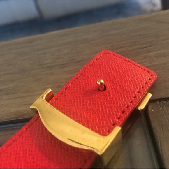 Louis Vuitton Monogram Red Reversible Women’s Belt - Picture 3 of 5